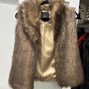 Jack by BB Dakota Satin Vest in Brown